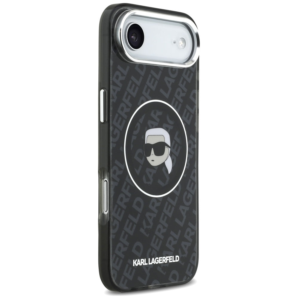 Husa MagSafe pentru Apple iPhone 17 Air, Karl Lagerfeld, IML Karl`s Head, Neagra