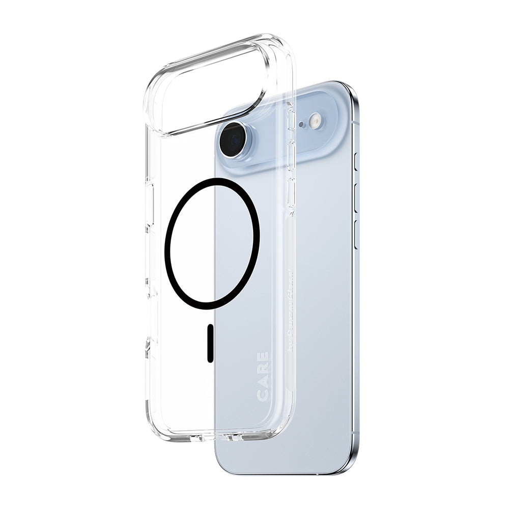 Husa MagSafe pentru Apple iPhone 17 Air, PanzerGlass, Care Urban Explorer, Transparenta Neagra