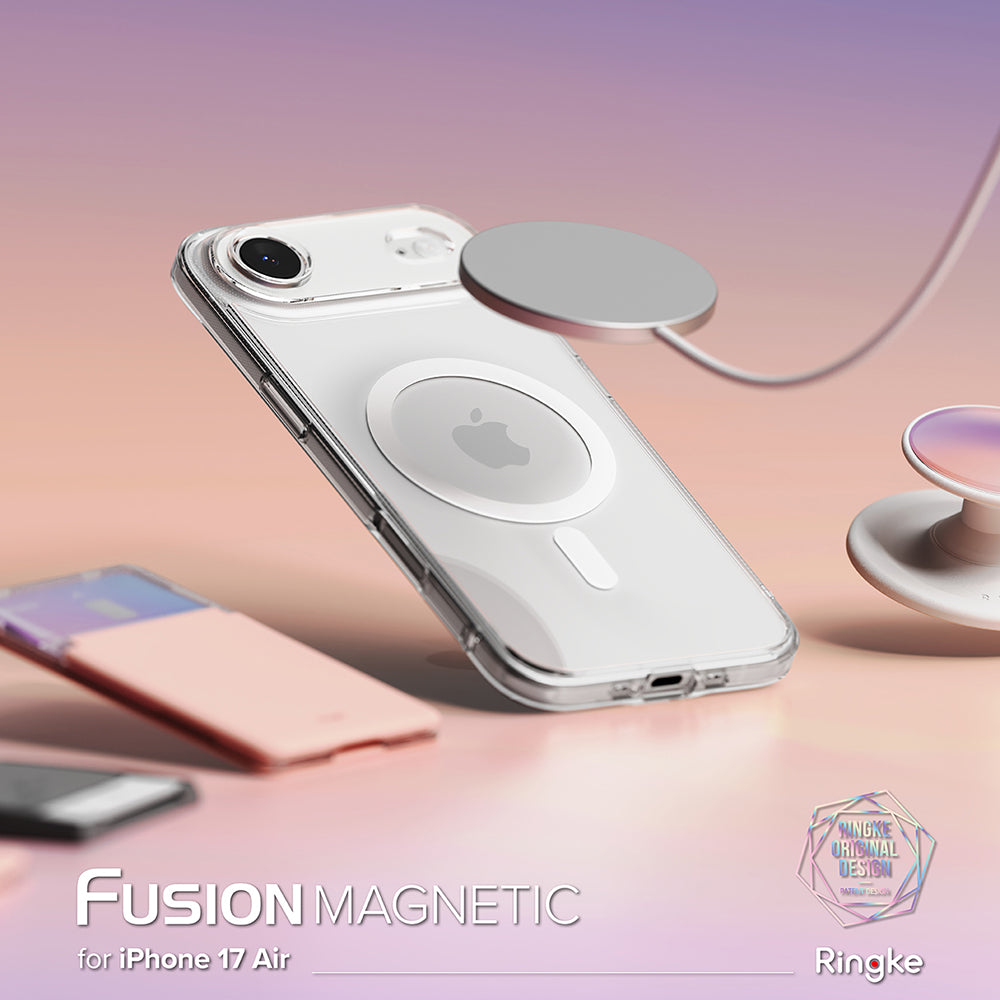 Husa MagSafe pentru Apple iPhone 17 Air, Ringke, Fusion, Transparenta