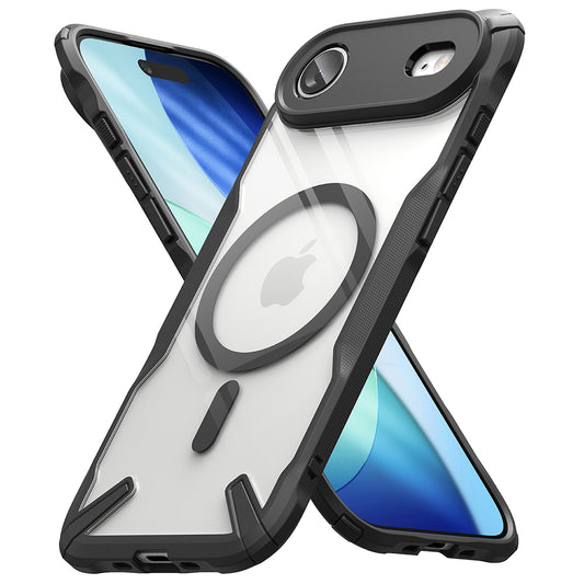 Husa MagSafe pentru Apple iPhone 17 Air, Ringke, Fusion X, Neagra