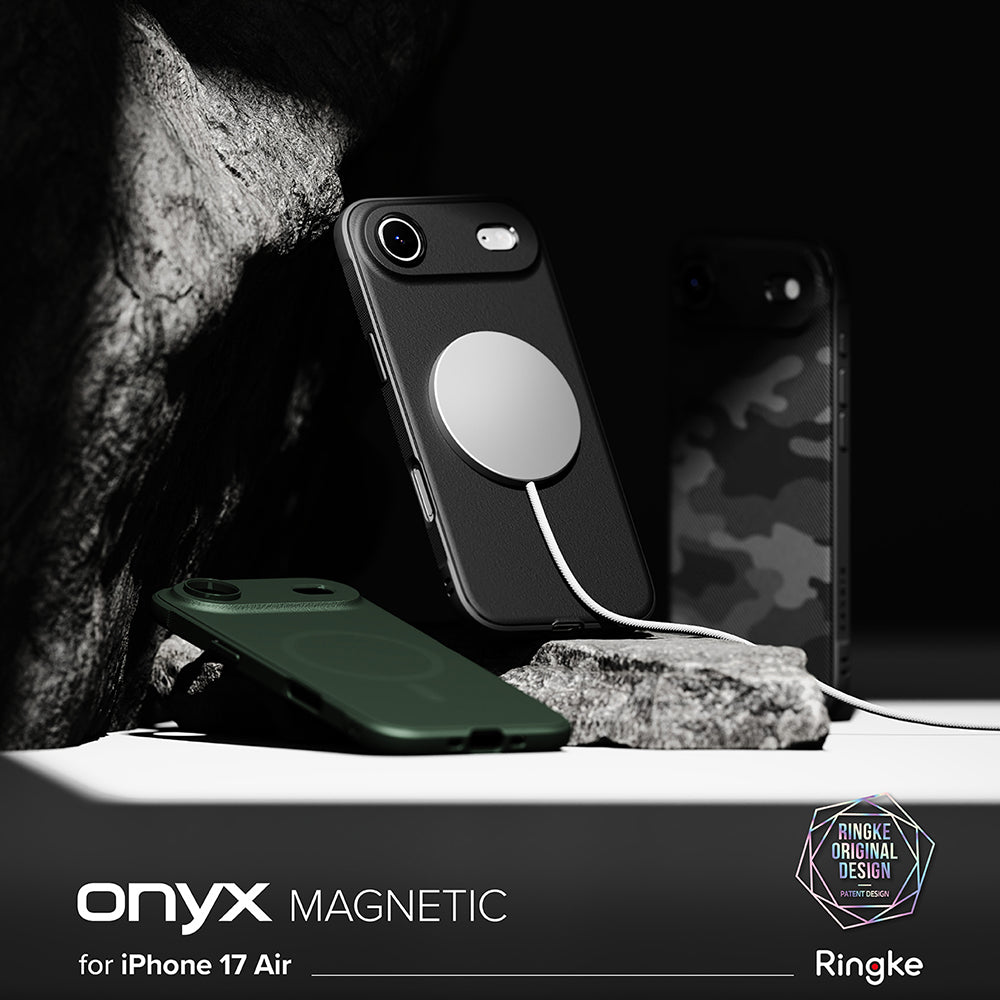Husa MagSafe pentru Apple iPhone 17 Air, Ringke, Onyx, Neagra