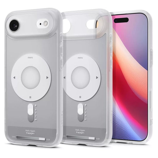 Husa MagSafe pentru Apple iPhone 17 Air, Spigen, Ultra Hybrid Classic, Argintie