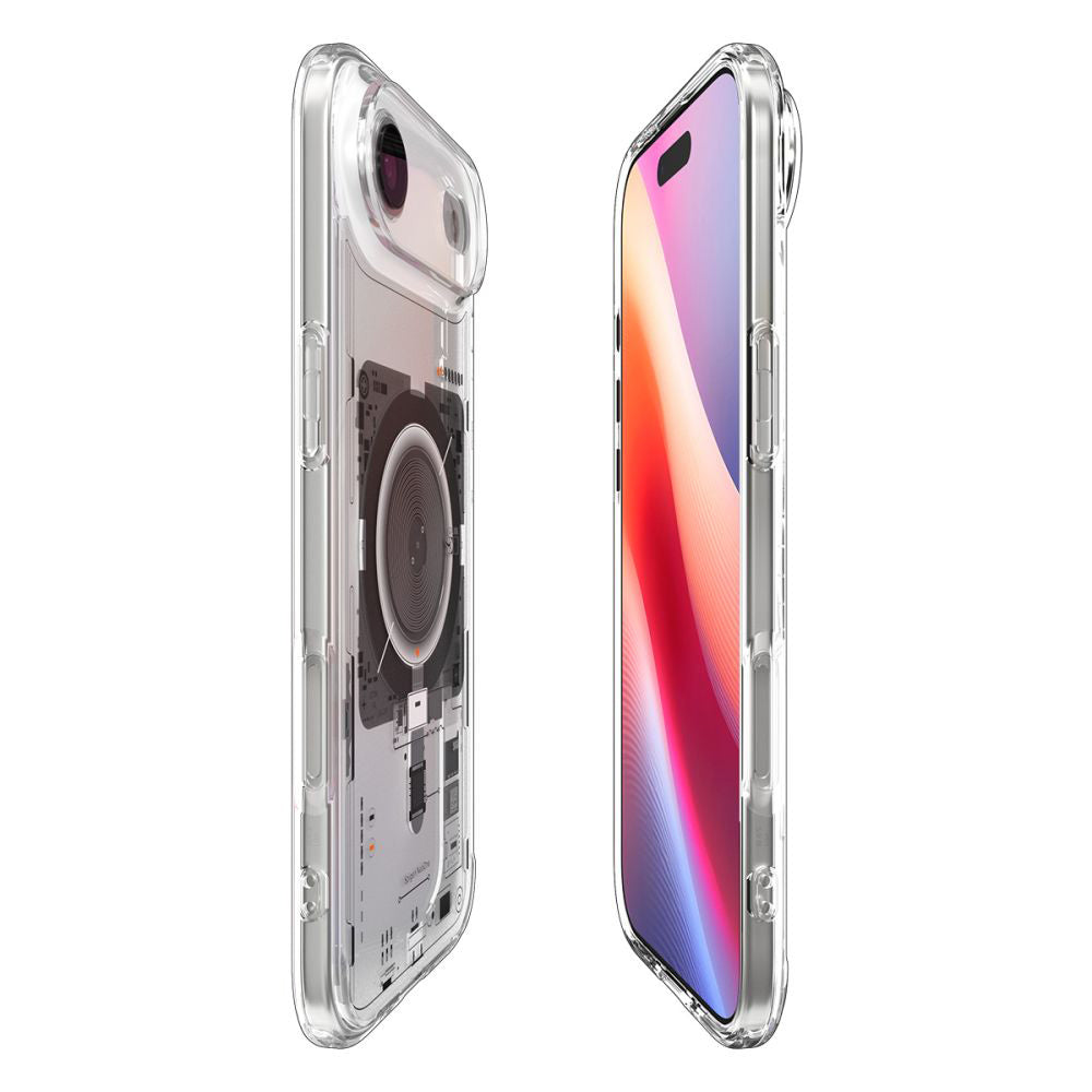 Husa MagSafe pentru Apple iPhone 17 Air, Spigen, Ultra Hybrid Neo One, Transparenta ACS10321