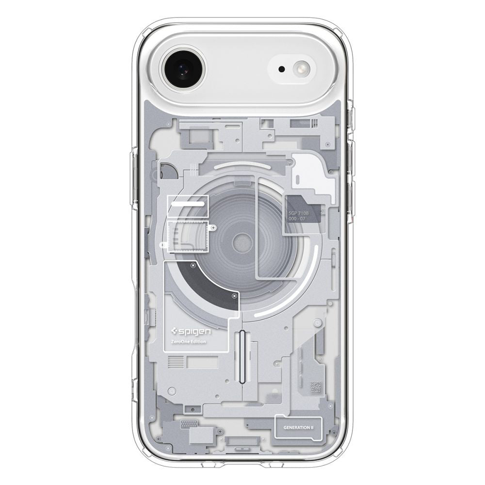 Husa MagSafe pentru Apple iPhone 17 Air, Spigen, Ultra Hybrid Zero One, Alba ACS10318