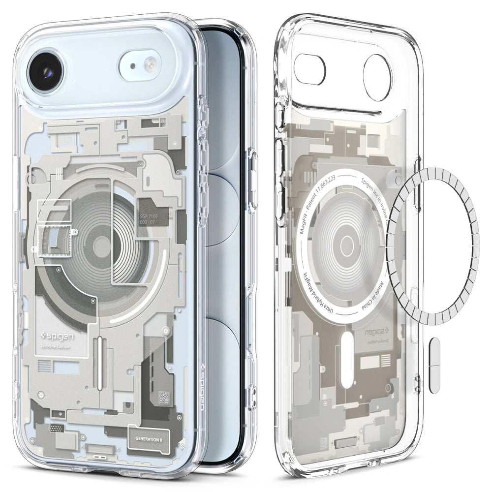 Husa MagSafe pentru Apple iPhone 17 Air, Spigen, Ultra Hybrid Zero One, Bej ACS10319