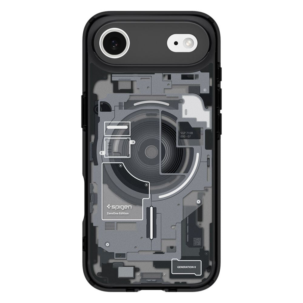 Husa MagSafe pentru Apple iPhone 17 Air, Spigen, Ultra Hybrid Zero One, Neagra ACS10320