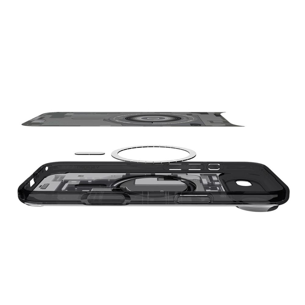 Husa MagSafe pentru Apple iPhone 17 Air, Spigen, Ultra Hybrid Zero One, Neagra ACS10320