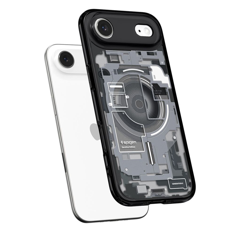 Husa MagSafe pentru Apple iPhone 17 Air, Spigen, Ultra Hybrid Zero One, Neagra ACS10320