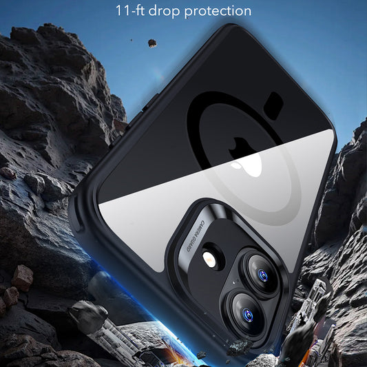 Husa MagSafe pentru Apple iPhone 17, ESR, Classic Hybrid, Neagra Transparenta