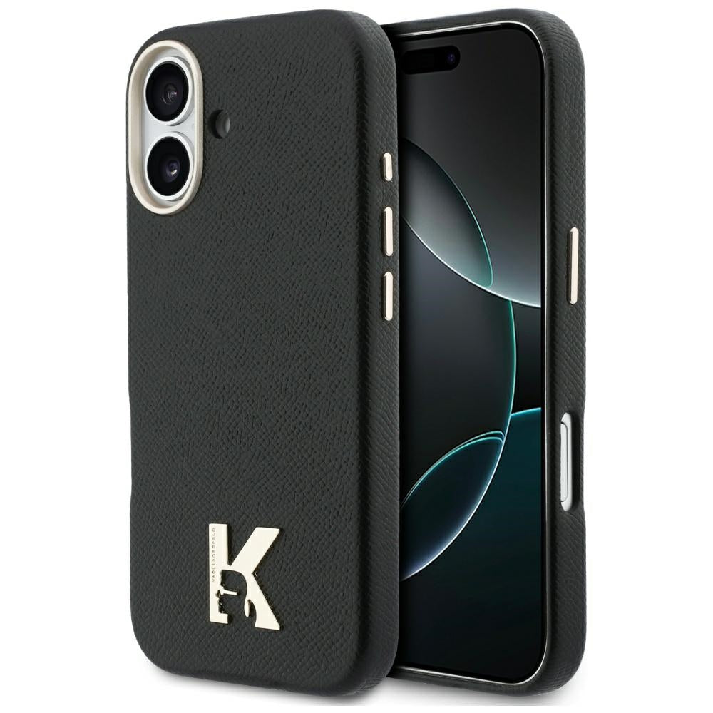 Husa MagSafe pentru Apple iPhone 17, Karl Lagerfeld, Karl Head Logo, Neagra