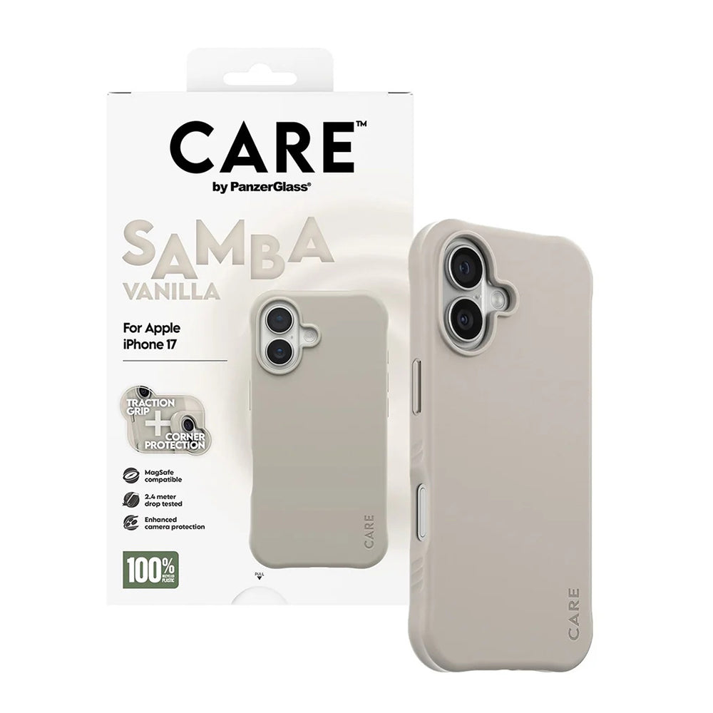 Husa MagSafe pentru Apple iPhone 17, PanzerGlass, Care Fashionable, Bej