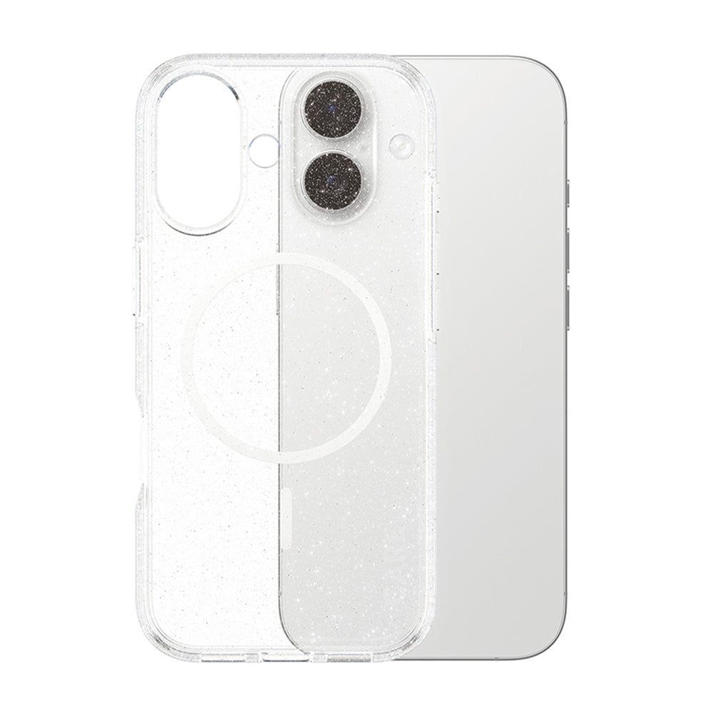 Husa MagSafe pentru Apple iPhone 17, PanzerGlass, Care Urban Explorer Star Lit, Transparenta Alba
