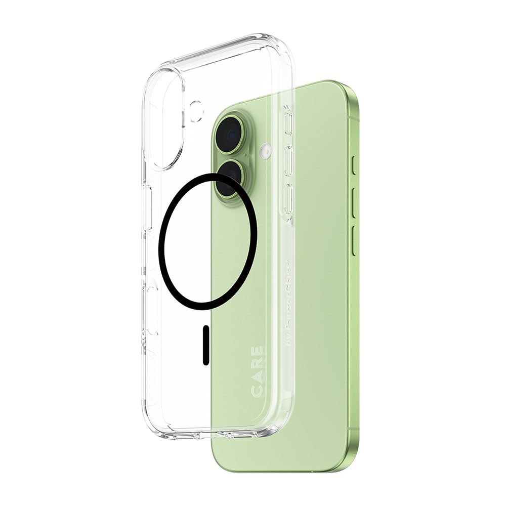 Husa MagSafe pentru Apple iPhone 17, PanzerGlass, Care Urban Explorer, Transparenta Neagra