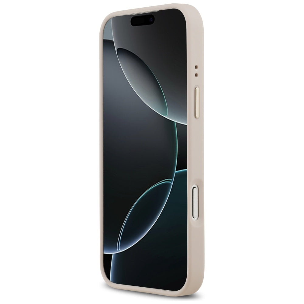 Husa MagSafe pentru Apple iPhone 17 Pro Max, Guess, 4G Stripe, Roz