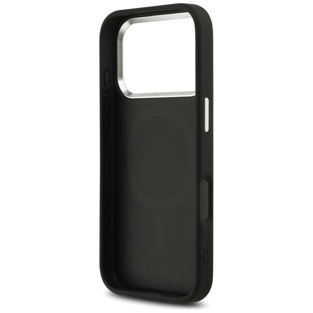 Husa MagSafe pentru Apple iPhone 17 Pro Max, Karl Lagerfeld, Initial & Metal Logo , Neagra
