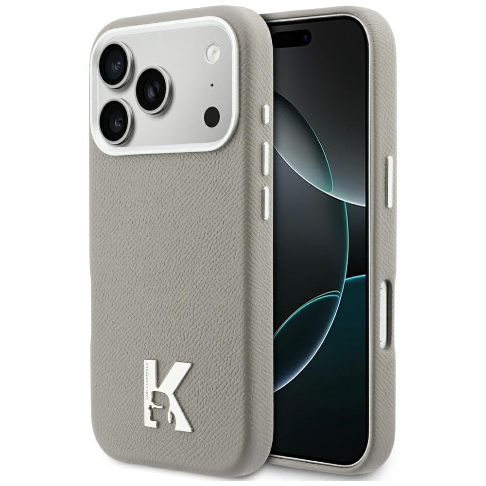 Husa MagSafe pentru Apple iPhone 17 Pro Max, Karl Lagerfeld, Karl Head Logo, Gri