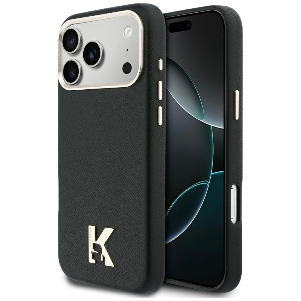 Husa MagSafe pentru Apple iPhone 17 Pro Max, Karl Lagerfeld, Karl Head Logo, Neagra