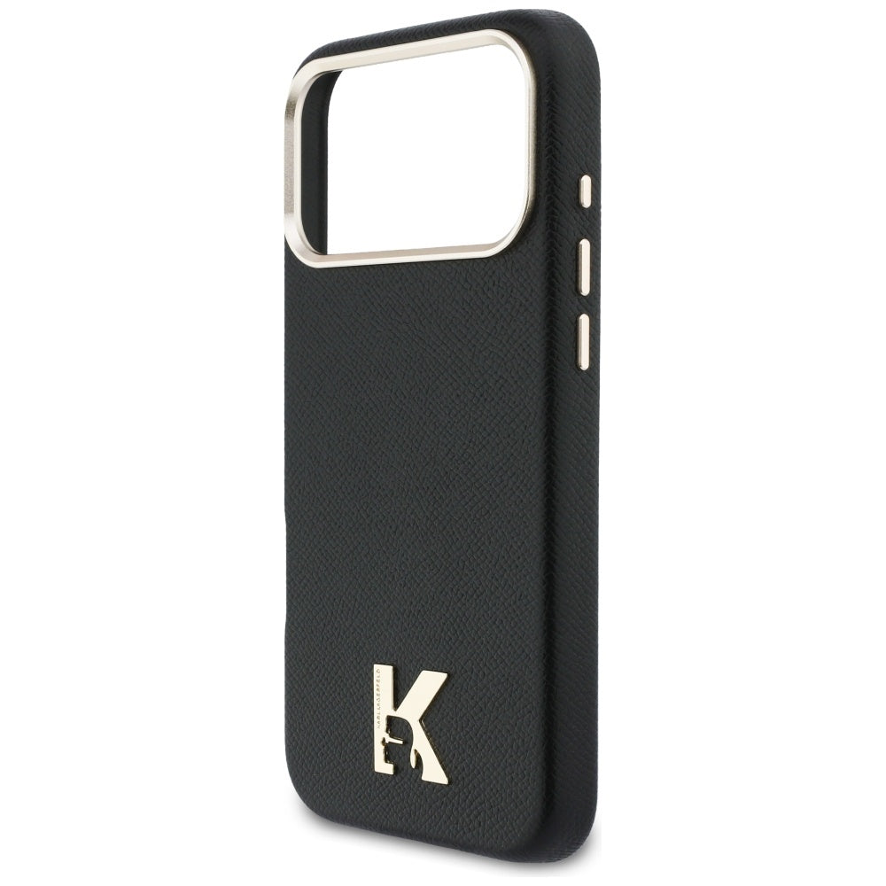 Husa MagSafe pentru Apple iPhone 17 Pro Max, Karl Lagerfeld, Karl Head Logo, Neagra