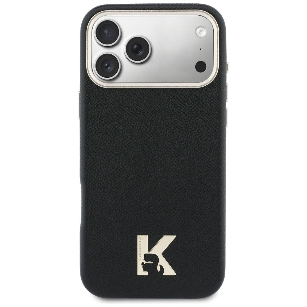 Husa MagSafe pentru Apple iPhone 17 Pro Max, Karl Lagerfeld, Karl Head Logo, Neagra