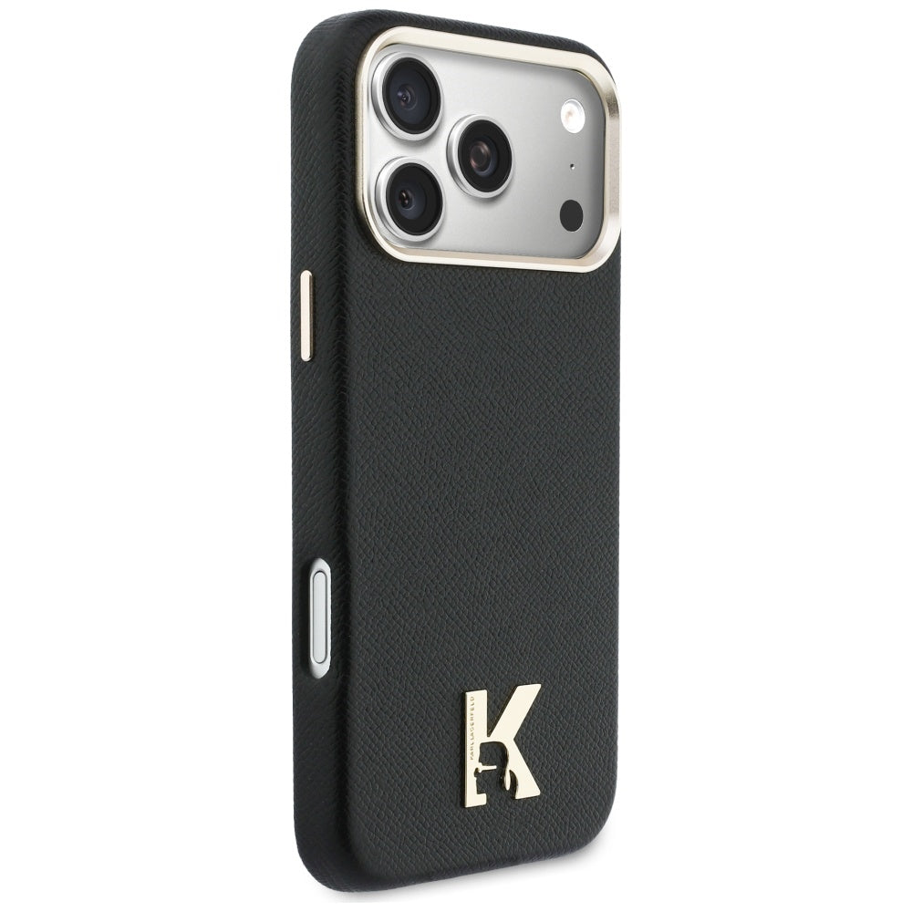 Husa MagSafe pentru Apple iPhone 17 Pro Max, Karl Lagerfeld, Karl Head Logo, Neagra