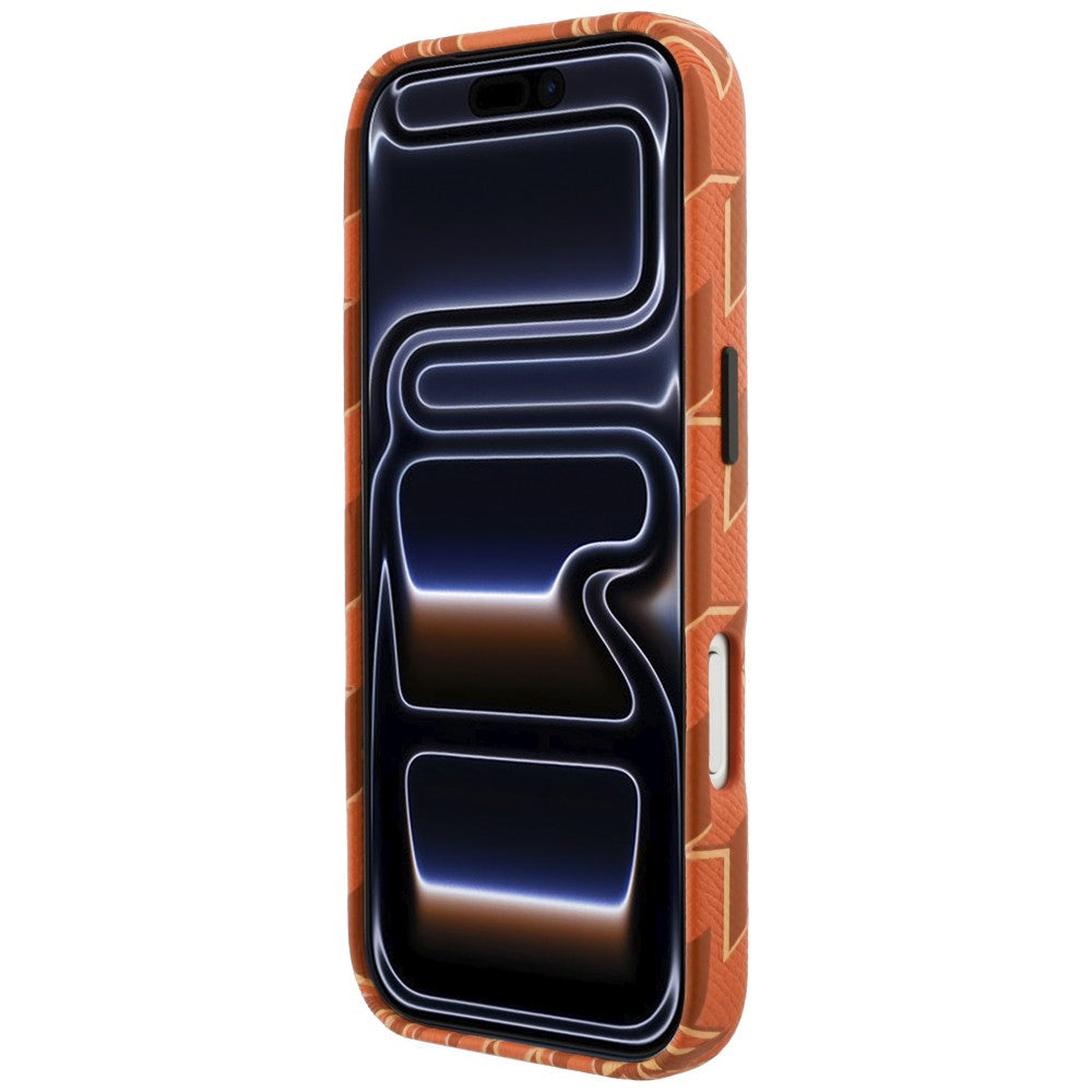 Husa MagSafe pentru Apple iPhone 17 Pro Max, Karl Lagerfeld, KL Monogram Logo, Portocalie