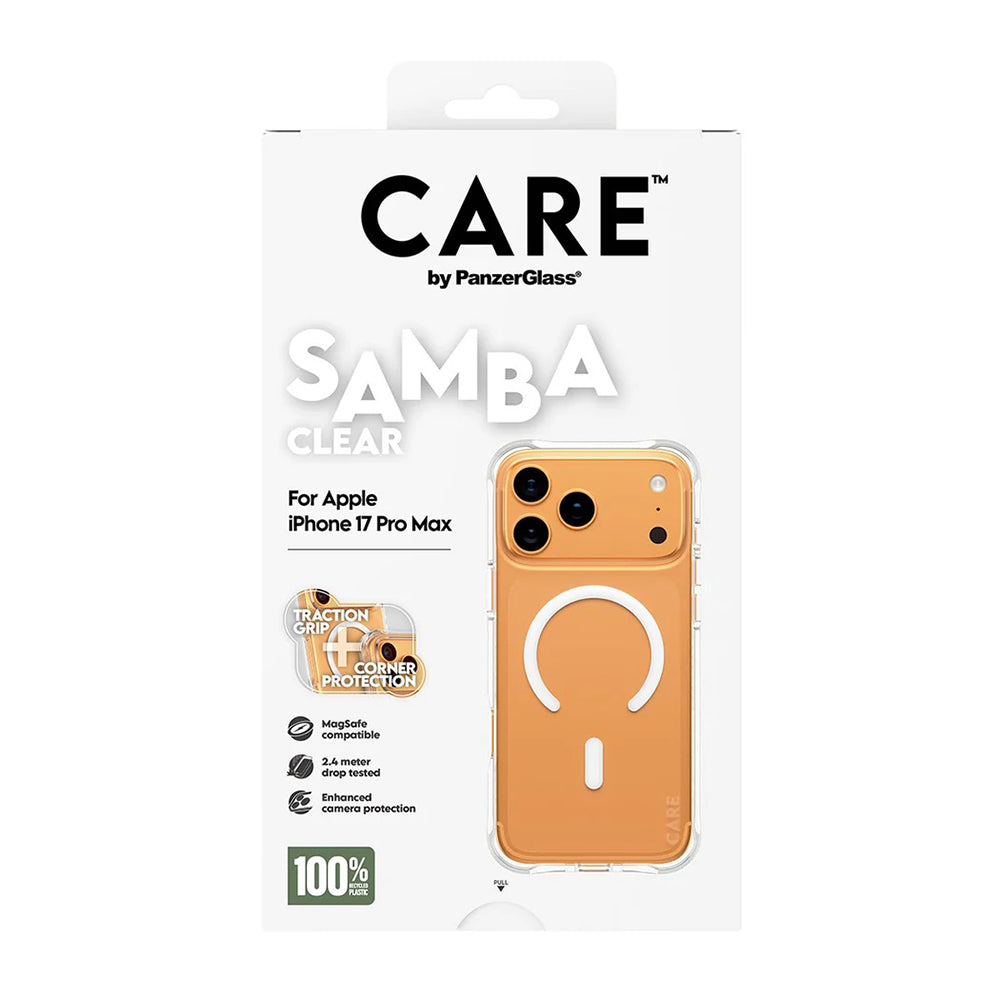 Husa MagSafe pentru Apple iPhone 17 Pro Max, PanzerGlass, Care Fashionable, Transparenta Alba