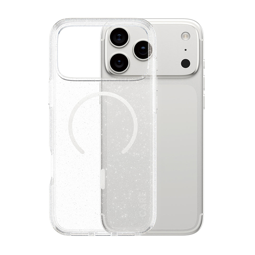 Husa MagSafe pentru Apple iPhone 17 Pro Max, PanzerGlass, Care Urban Explorer Star Lit, Transparenta Alba