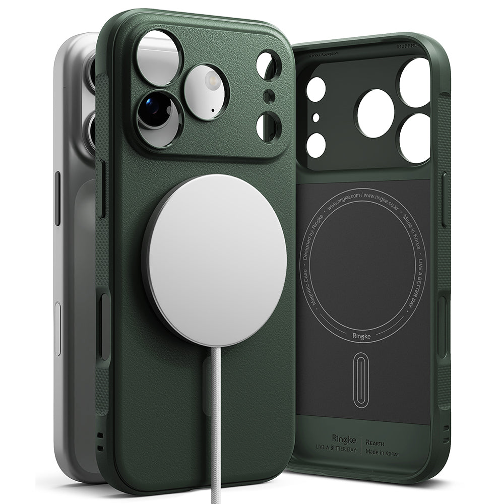 Husa MagSafe pentru Apple iPhone 17 Pro Max, Ringke, Onyx, Verde Inchis