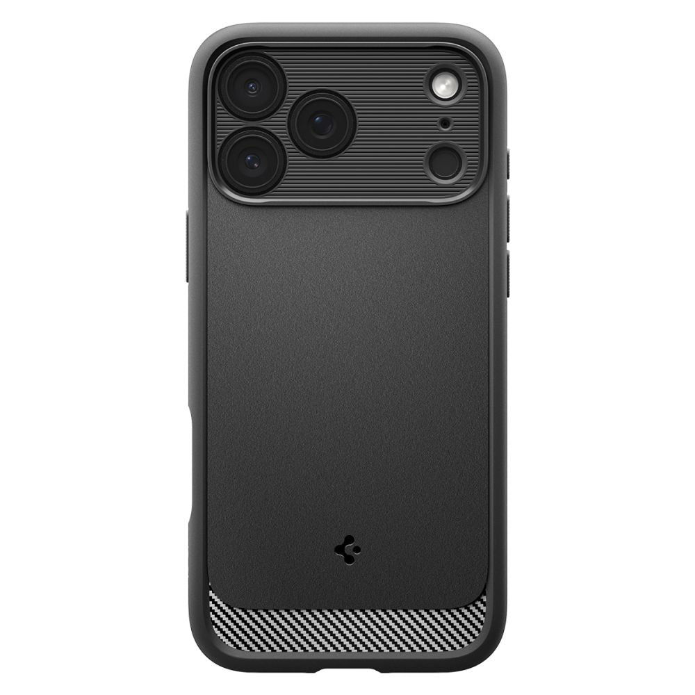 Husa MagSafe pentru Apple iPhone 17 Pro Max, Spigen, Rugged Armor, Neagra Mata ACS10263