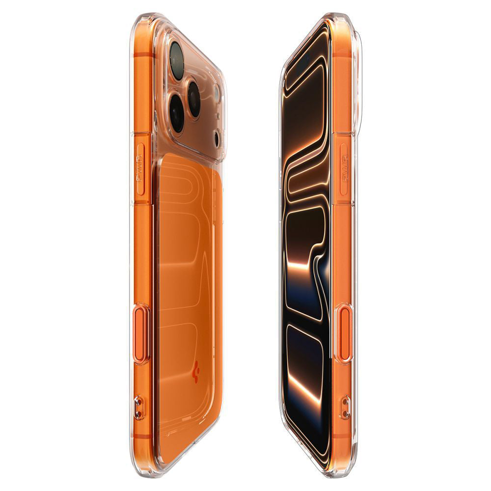 Husa MagSafe pentru Apple iPhone 17 Pro Max, Spigen, Ultra Hybrid T, Portocalie ACS10474