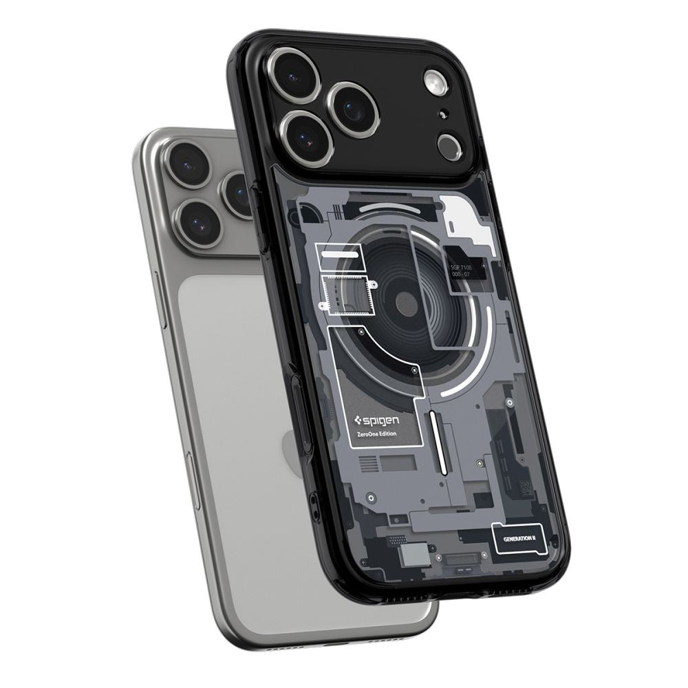 Husa MagSafe pentru Apple iPhone 17 Pro Max, Spigen, Ultra Hybrid Zero One, Neagra ACS10289