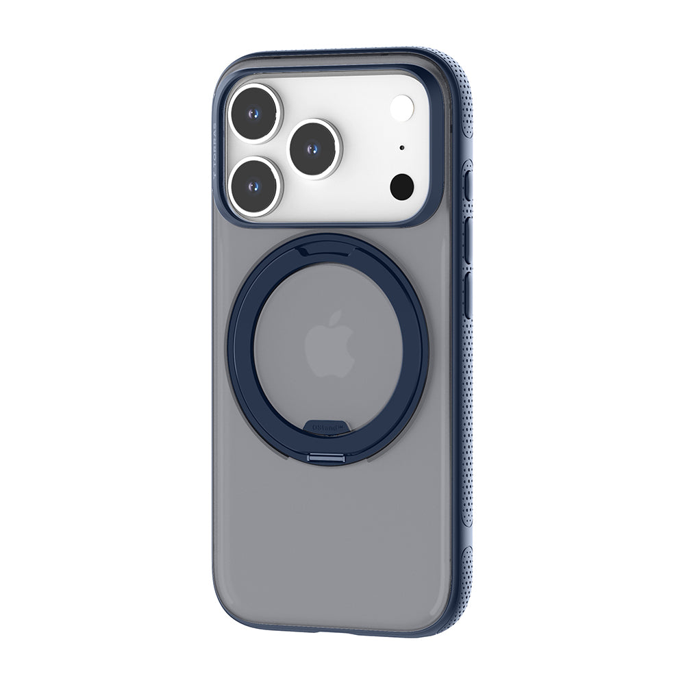 Husa MagSafe pentru Apple iPhone 17 Pro Max, Torras, Ostand R Fitness, Bleumarin