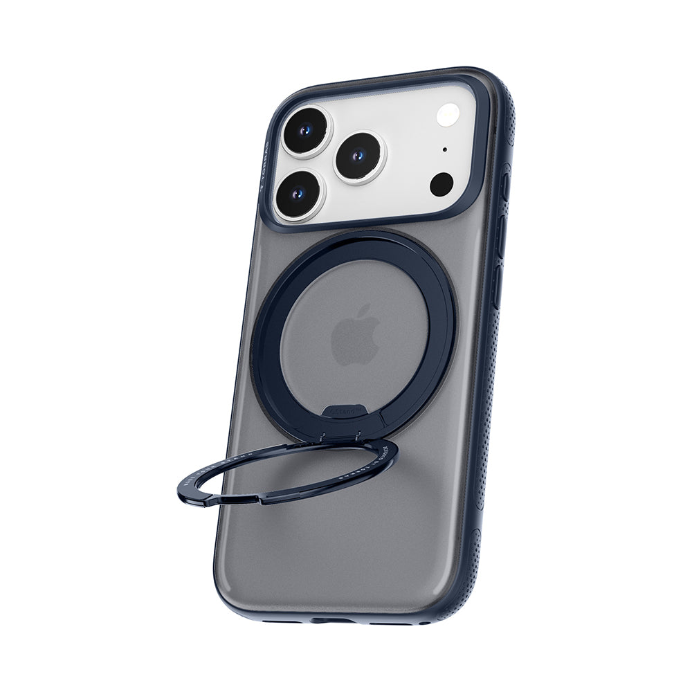Husa MagSafe pentru Apple iPhone 17 Pro Max, Torras, Ostand R Fitness, Bleumarin