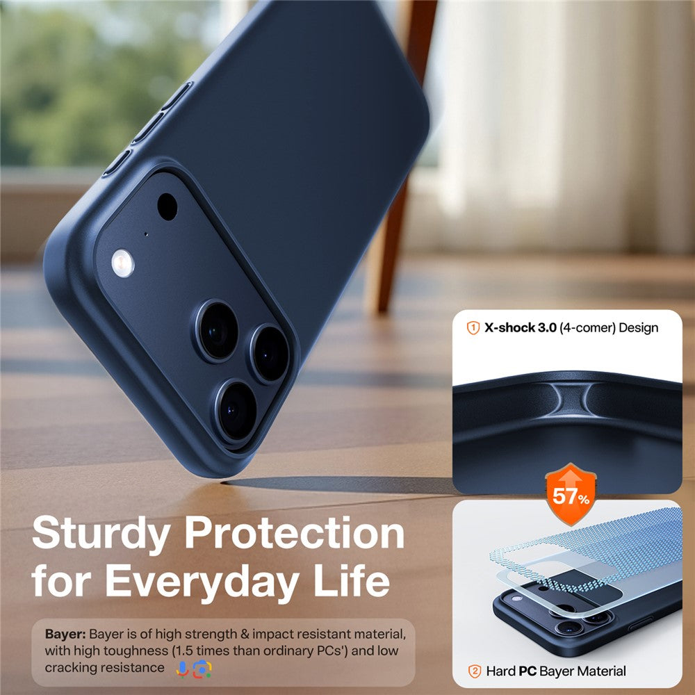 Husa MagSafe pentru Apple iPhone 17 Pro Max, Torras, SlimFit, Bleumarin