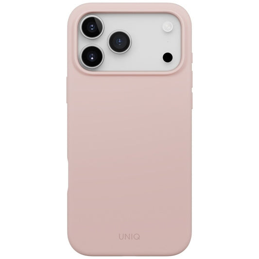 Husa MagSafe pentru Apple iPhone 17 Pro Max, UNIQ, Lino MagClick, Roz