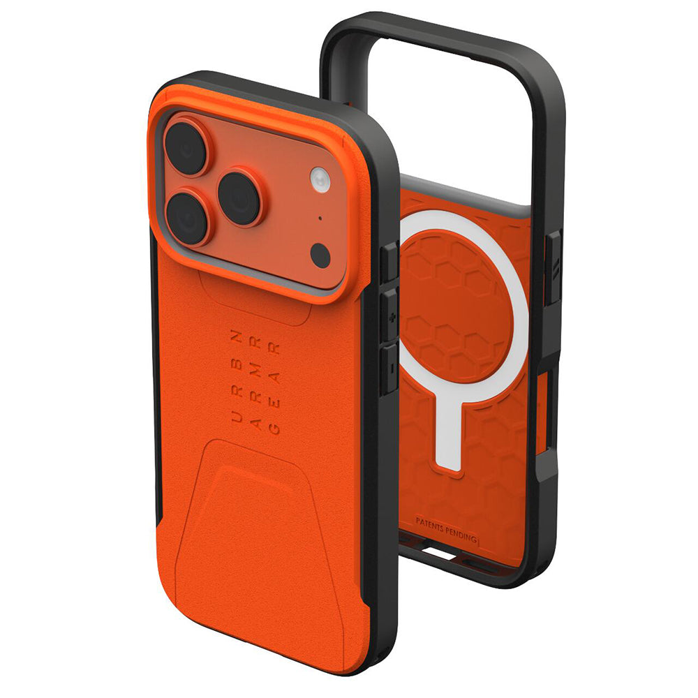 Husa MagSafe pentru Apple iPhone 17 Pro Max, Urban Armor Gear, Civilian LT, Portocalie