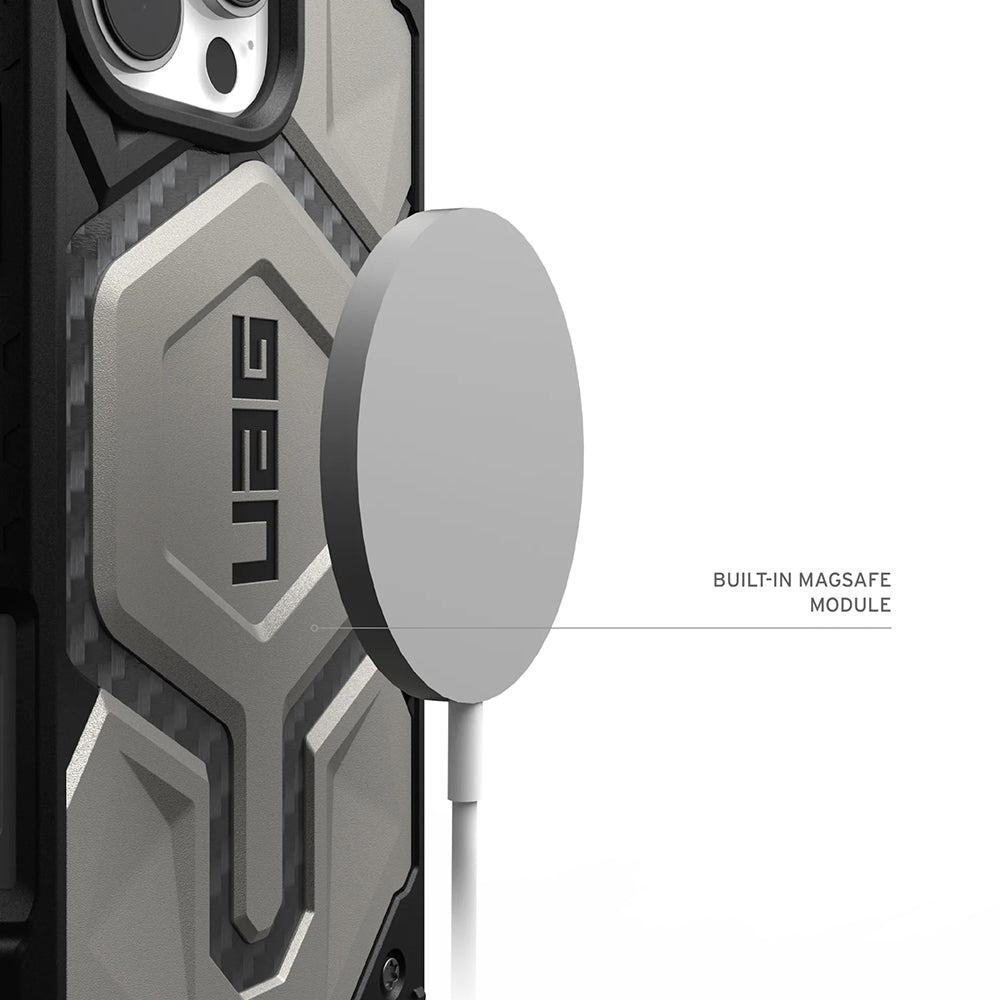 Husa MagSafe pentru Apple iPhone 17 Pro Max, Urban Armor Gear, Monarch Pro Kevlar, Neagra