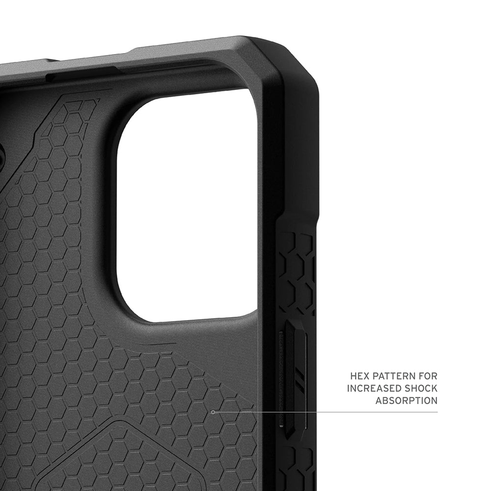 Husa MagSafe pentru Apple iPhone 17 Pro Max, Urban Armor Gear, Monarch Pro Kevlar, Neagra