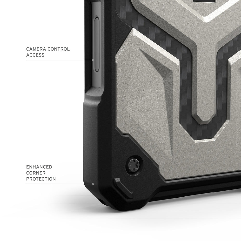 Husa MagSafe pentru Apple iPhone 17 Pro Max, Urban Armor Gear, Monarch Pro Kevlar, Neagra