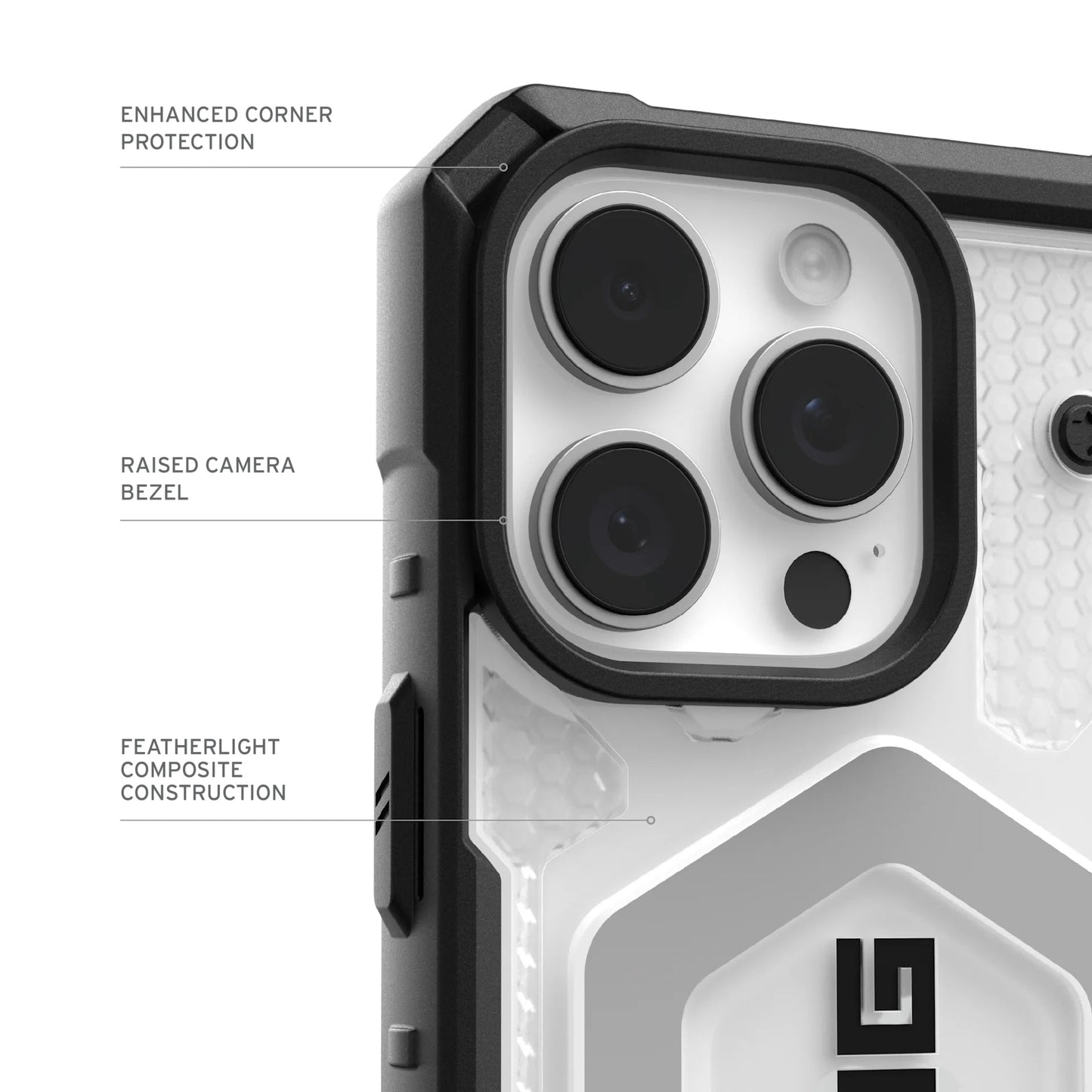 Husa MagSafe pentru Apple iPhone 17 Pro Max, Urban Armor Gear, Pathfinder Clear, Transparenta