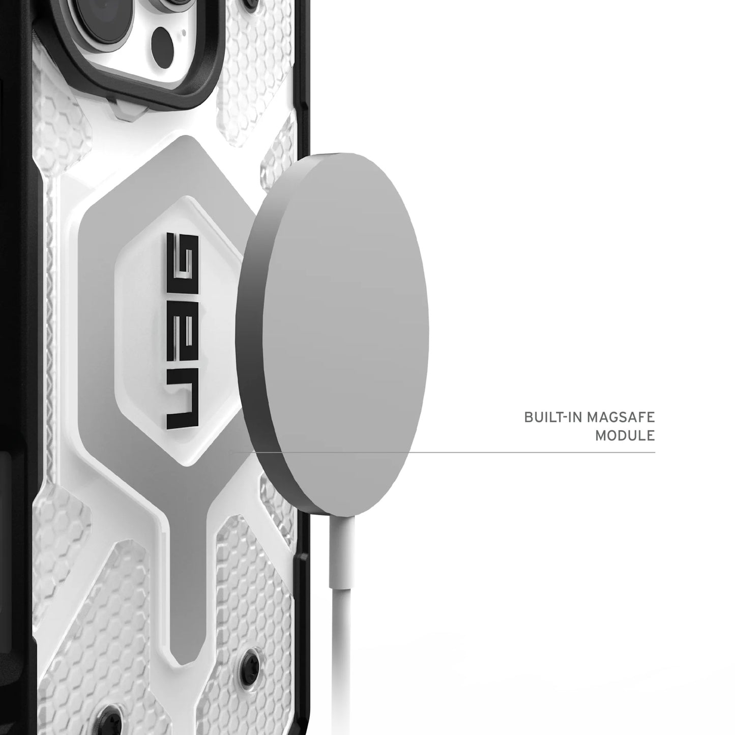 Husa MagSafe pentru Apple iPhone 17 Pro Max, Urban Armor Gear, Pathfinder Clear, Transparenta