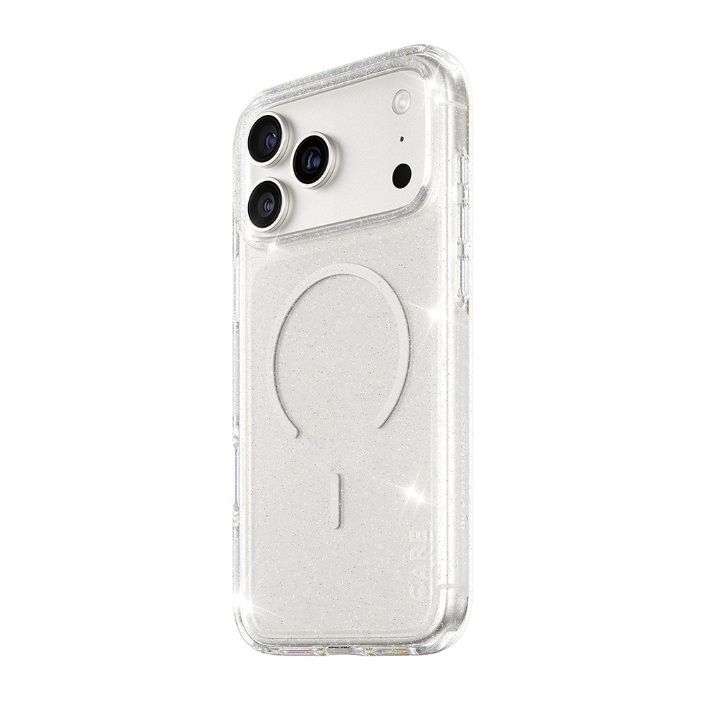 Husa MagSafe pentru Apple iPhone 17 Pro, PanzerGlass, Care Urban Explorer Star Lit, Transparenta Alba