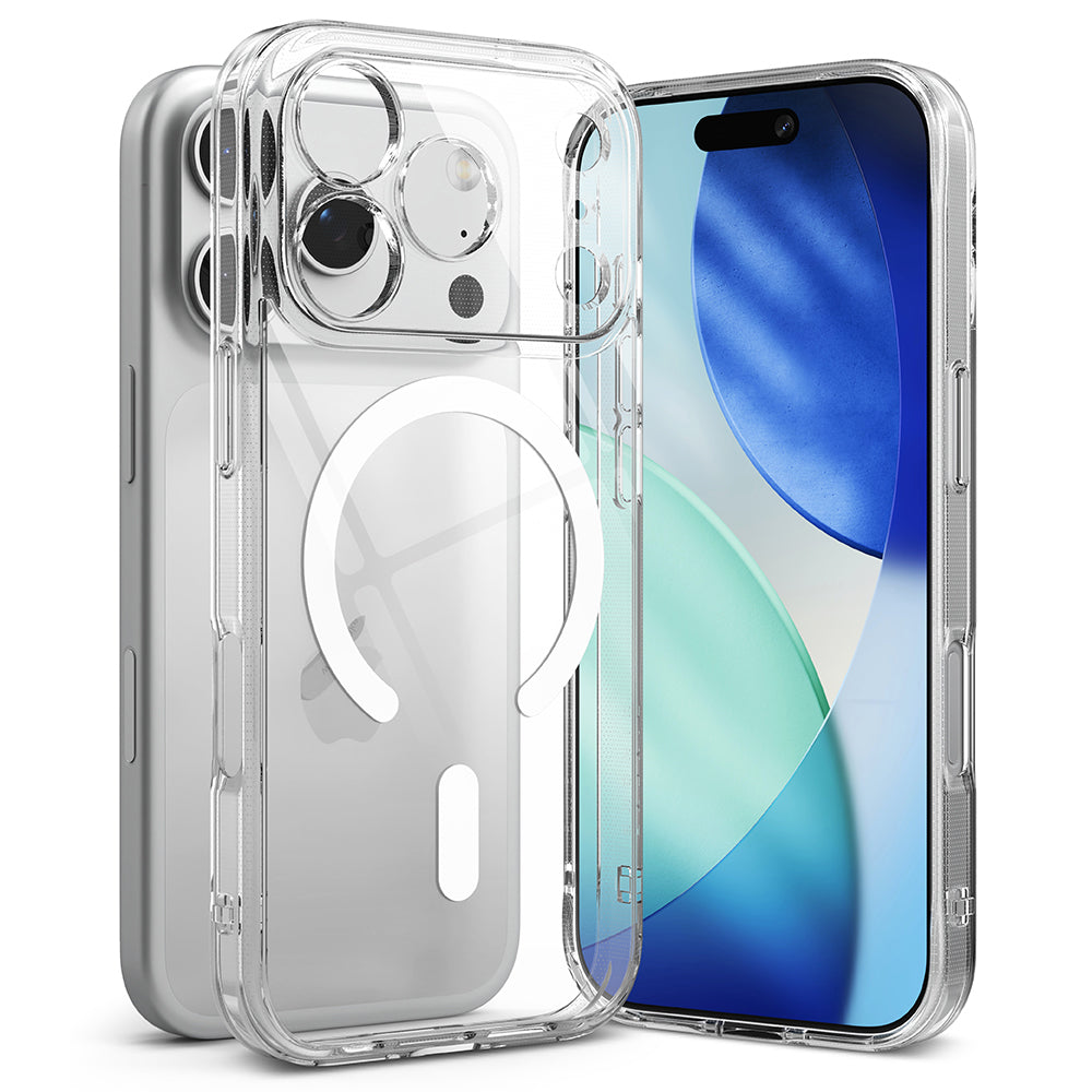 Husa MagSafe pentru Apple iPhone 17 Pro, Ringke, Fusion, Transparenta