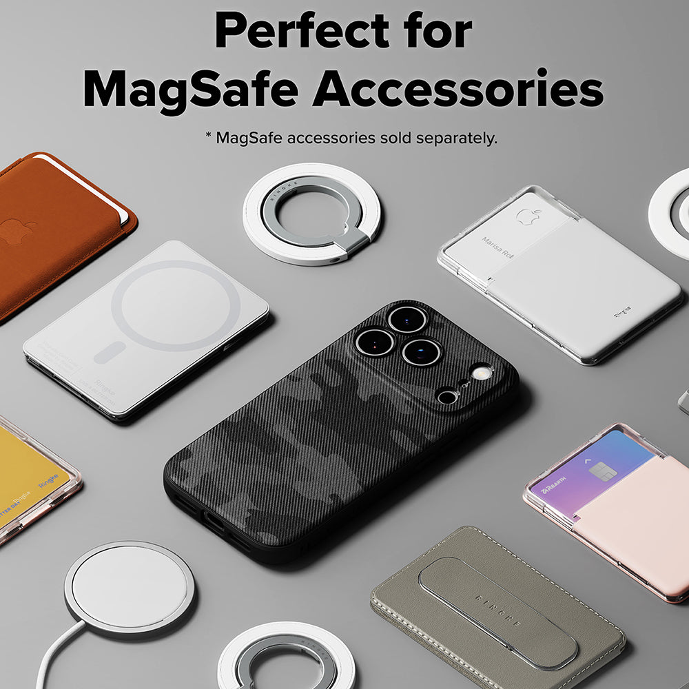 Husa MagSafe pentru Apple iPhone 17 Pro, Ringke, Onyx, Camuflaj