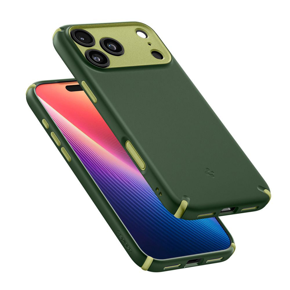 Husa MagSafe pentru Apple iPhone 17 Pro, Spigen, Caseology Nano Pop Hybrid, Verde ACS11150