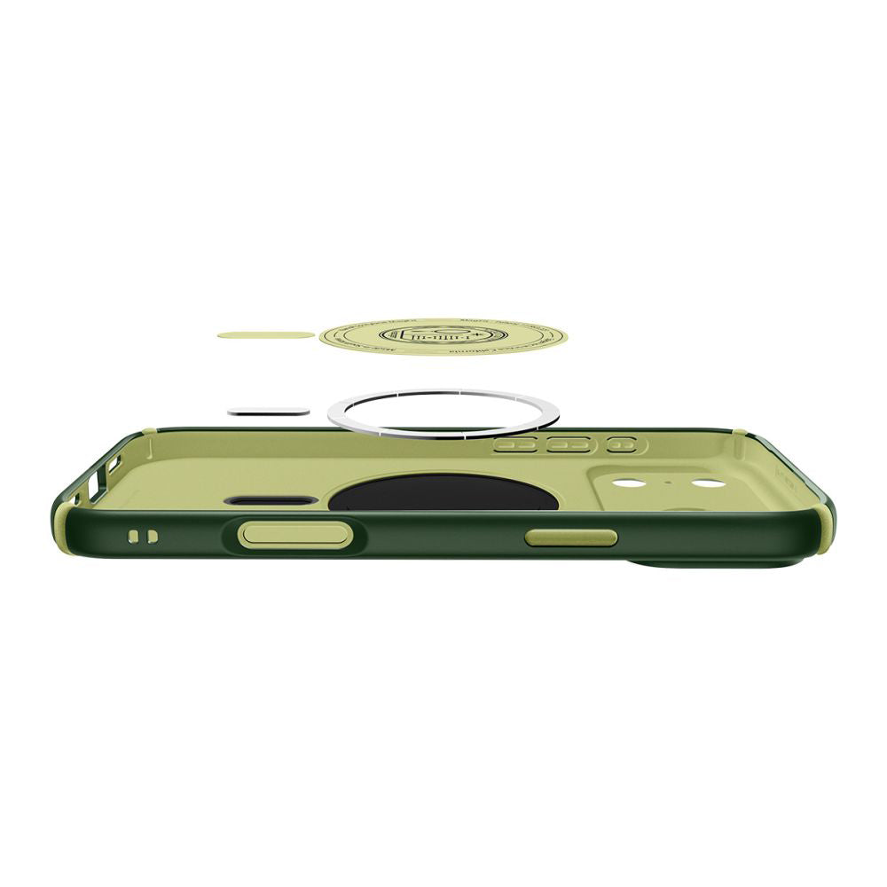 Husa MagSafe pentru Apple iPhone 17 Pro, Spigen, Caseology Nano Pop Hybrid, Verde ACS11150