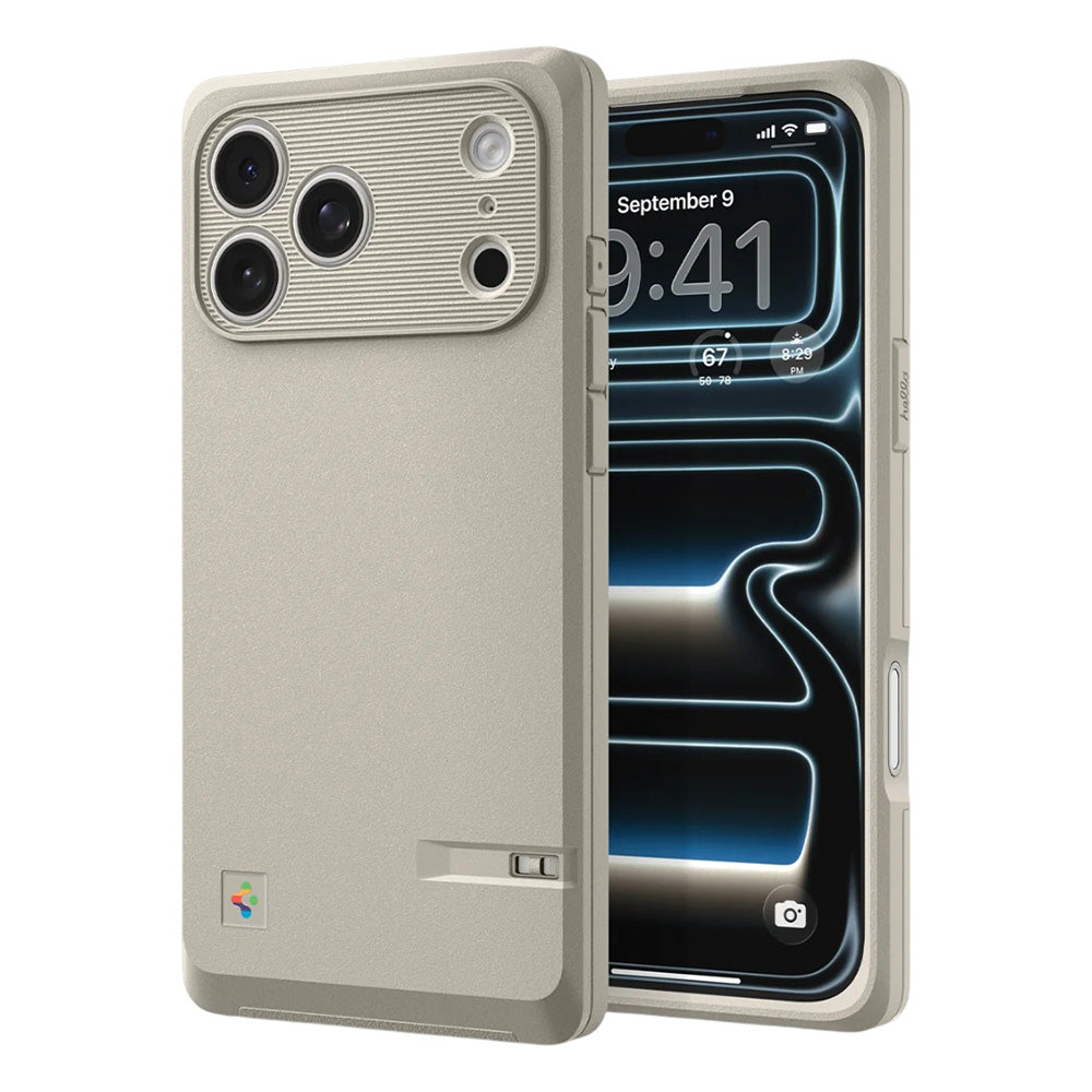 Husa MagSafe pentru Apple iPhone 17 Pro, Spigen, Classic LS, Crem ACS10479