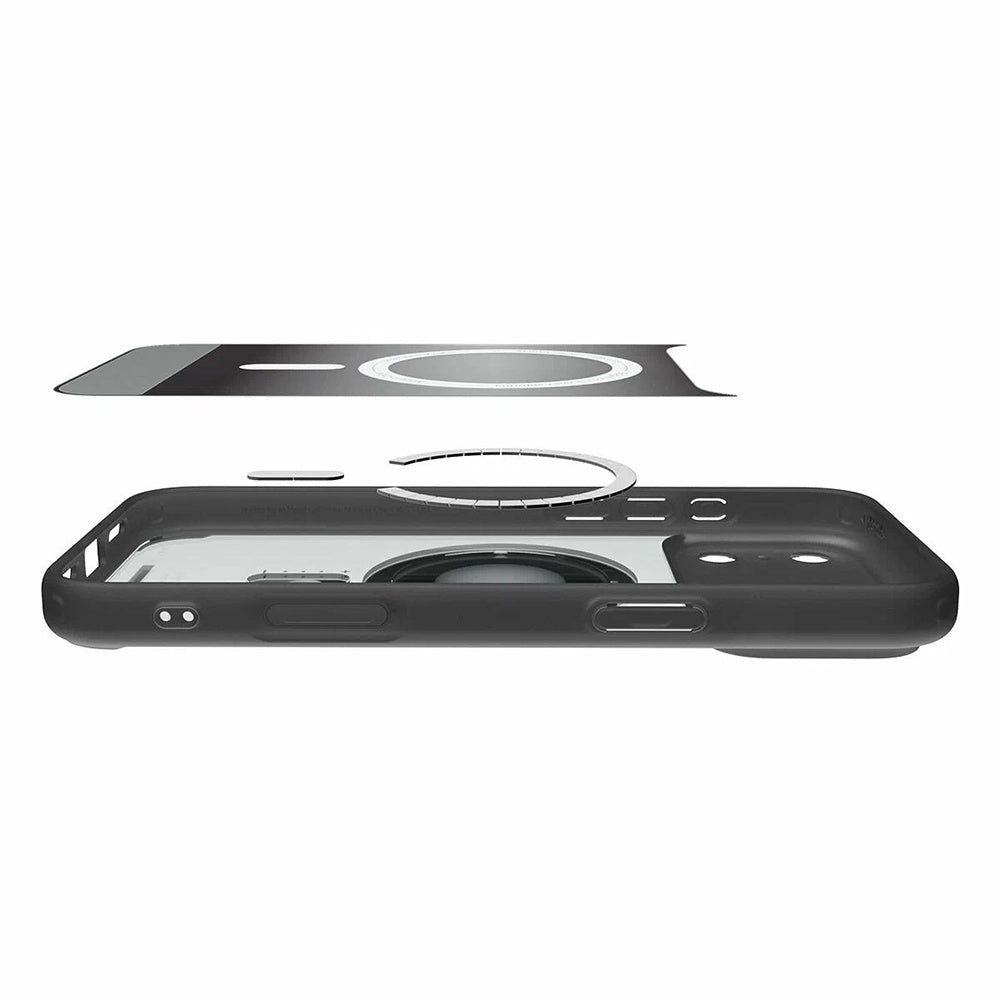 Husa MagSafe pentru Apple iPhone 17 Pro, Spigen, Ultra Hybrid Classic, Neagra