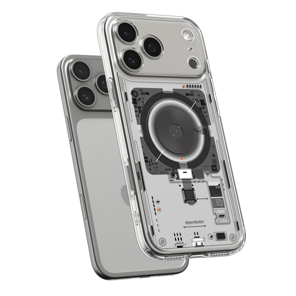 Husa MagSafe pentru Apple iPhone 17 Pro, Spigen, Ultra Hybrid Neo One, Transparenta ACS10354