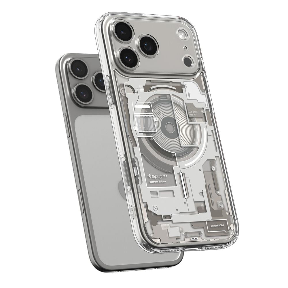 Husa MagSafe pentru Apple iPhone 17 Pro, Spigen, Ultra Hybrid Zero One, Bej ACS10352
